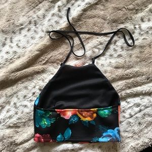 floral crop top
